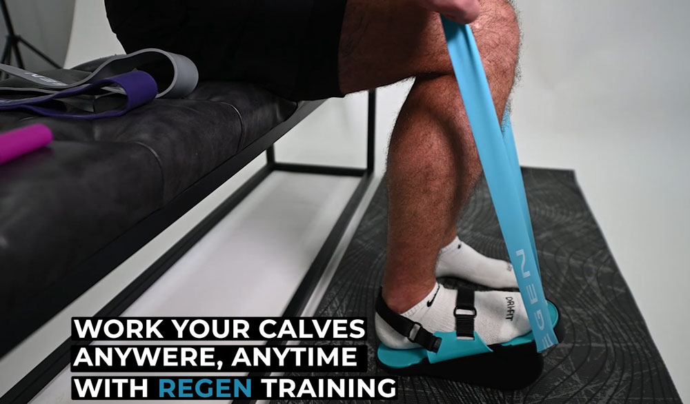 work your calves anywhere, anytime with regen training
